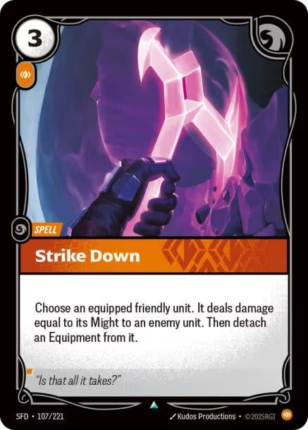 Image for Strike Down (107/221) - Riftbound: League of Legends Trading Card Game