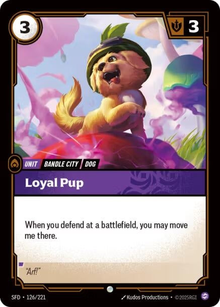 Image for Loyal Pup (126/221) - Riftbound: League of Legends Trading Card Game