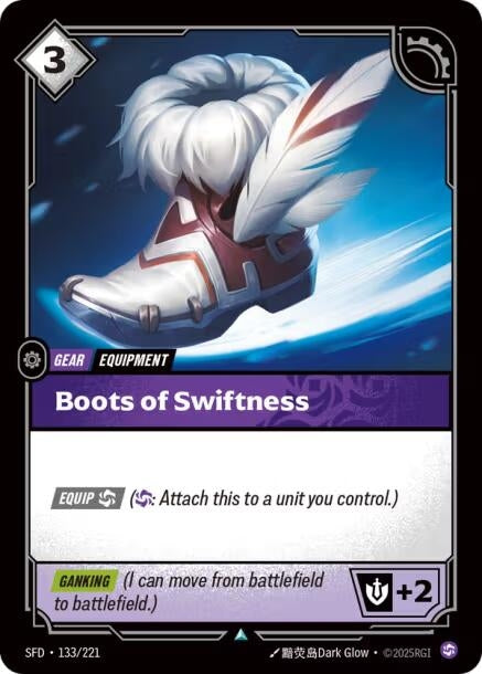 Image for Boots of Swiftness (133/221) - Riftbound: League of Legends Trading Card Game