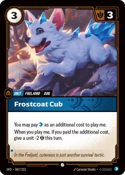 Image for Frostcoat Pup (067/221) - Riftbound: League of Legends Trading Card Game