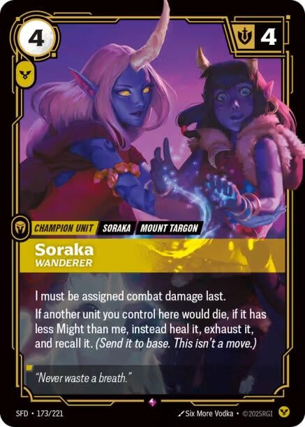 Image for Soraka - Wanderer (173/221) - Riftbound: League of Legends Trading Card Game