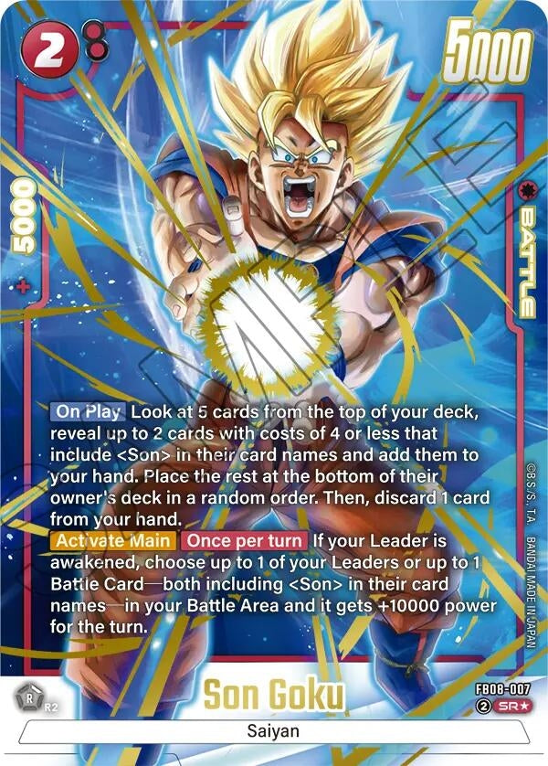 Image for Son Goku - FB08-007 (Alternate Art) (FB08-007) (Saiyan's Pride) - Dragon Ball Super: Fusion World