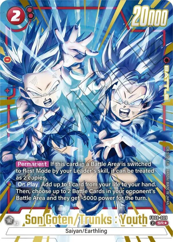 Image for Son Goten/Trunks : Youth (Alternate Art) (FB08-009) (Saiyan's Pride) - Dragon Ball Super: Fusion World