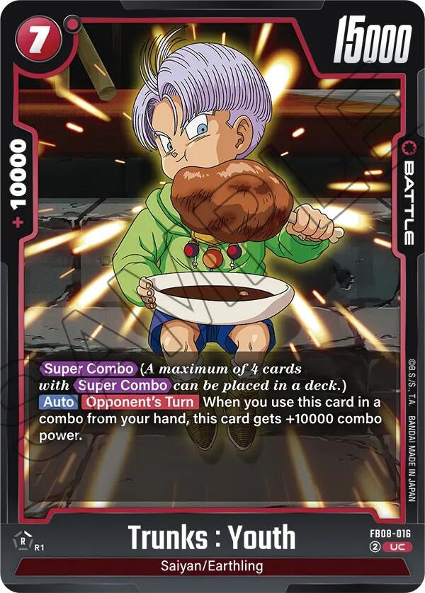 Image for Trunks : Youth - FB08-016 (FB08-016) (Saiyan's Pride) - Dragon Ball Super: Fusion World