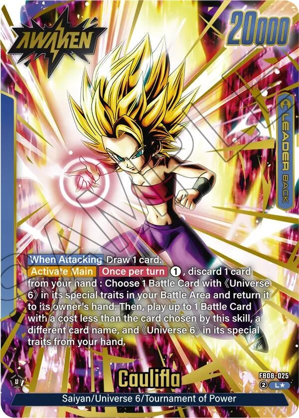 Image for Caulifla - FB08-025 (Alternate Art) (FB08-025) (Saiyan's Pride) - Dragon Ball Super: Fusion World