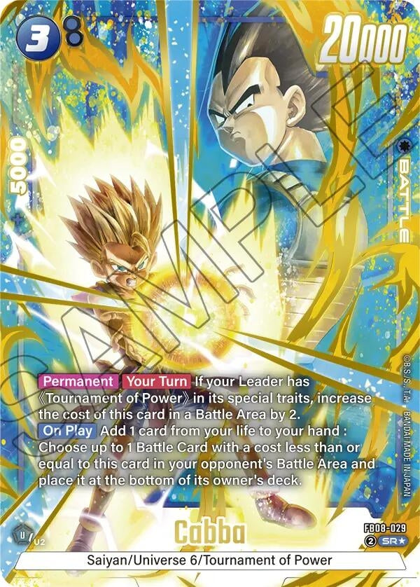 Image for Cabba - FB08-029 (Alternate Art) (FB08-029) (Saiyan's Pride) - Dragon Ball Super: Fusion World