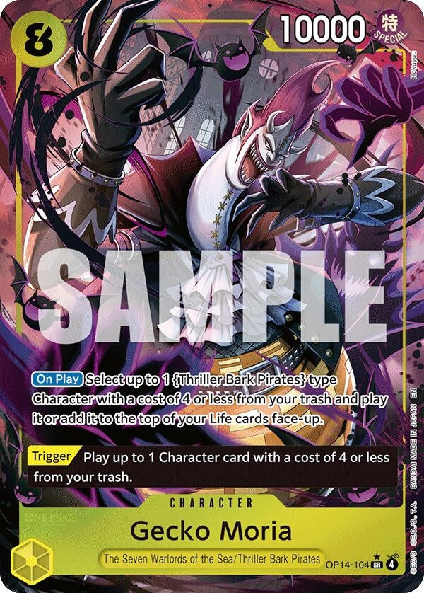 Image for Gecko Moria - OP14-104 (Alternate Art) (OP14-104) - One Piece Card Game