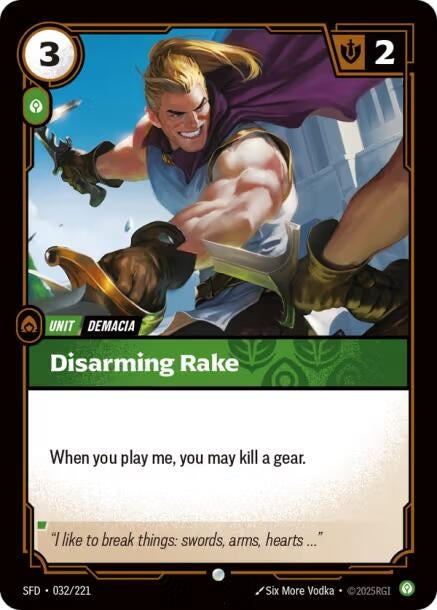 Image for Disarming Strike (032/221) - Riftbound: League of Legends Trading Card Game