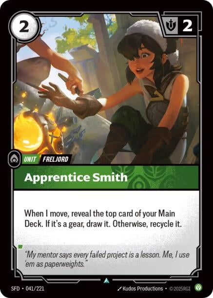 Image for Apprentice Smith (041/221) - Riftbound: League of Legends Trading Card Game