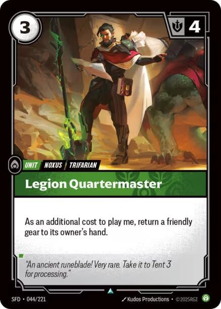 Image for Legion Quartermaster (044/221) - Riftbound: League of Legends Trading Card Game