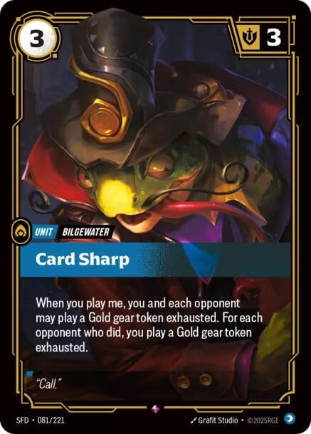 Image for Card Sharp (081/221) - Riftbound: League of Legends Trading Card Game