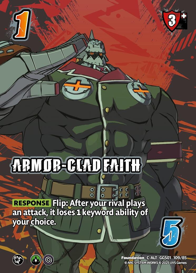 Image for ARMOR-CLAD FAITH (Alternate Art) (GGS01 109/85) - UniVersus