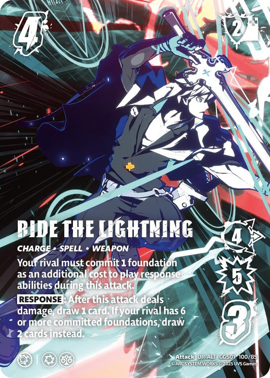 Image for RIDE THE LIGHTNING (Alternate Art) (GGS01 100/85) - UniVersus