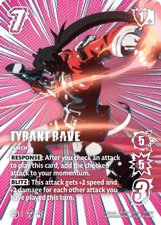 Image for TYRANT RAVE (Alternate Art) (GGS01 101/85) - UniVersus