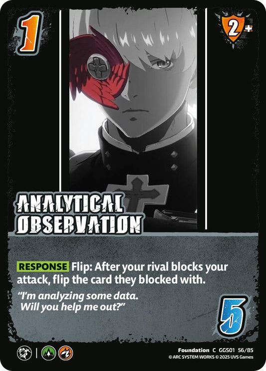 Image for ANALYTICAL OBSERVATION (GGS01 56/85) - UniVersus