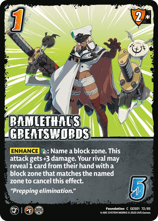 Image for RAMLETHAL'S GREATSWORDS (GGS01 72/85) - UniVersus