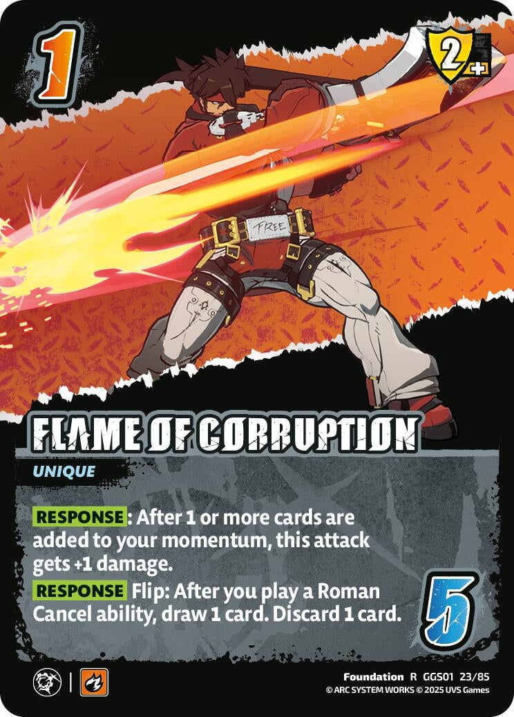 Image for FLAME OF CORRUPTION (GGS01 23/85) - UniVersus