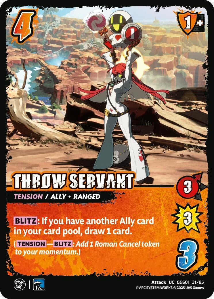 Image for THROW SERVANT (GGS01 31/85) - UniVersus