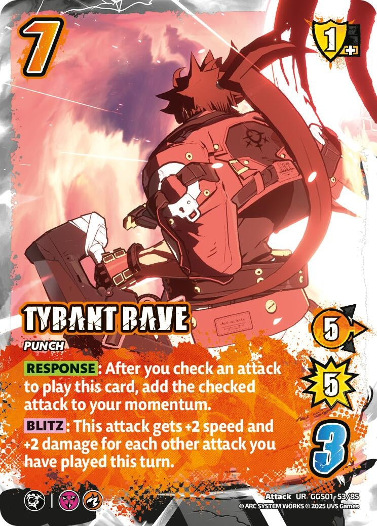 Image for TYRANT RAVE (GGS01 53/85) - UniVersus