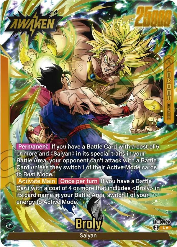 Image for Broly - FB08-073 (Alternate Art) (FB08-073) (Saiyan's Pride) - Dragon Ball Super: Fusion World