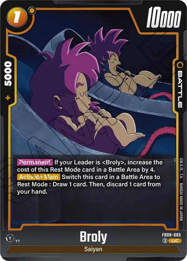 Image for Broly - FB08-085 (FB08-085) (Saiyan's Pride) - Dragon Ball Super: Fusion World