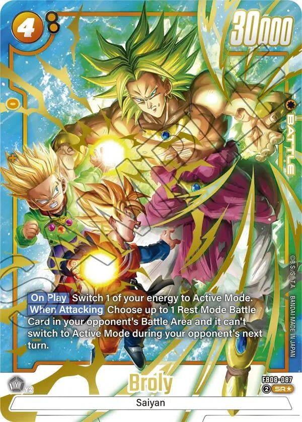 Image for Broly - FB08-087 (Alternate Art) (FB08-087) (Saiyan's Pride) - Dragon Ball Super: Fusion World