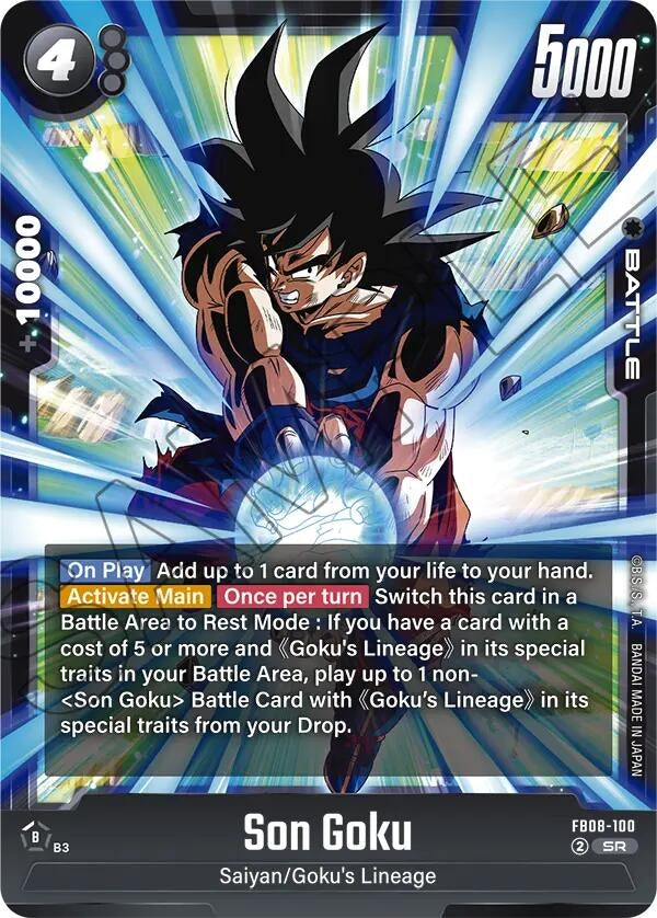 Image for Son Goku - FB08-100 (FB08-100) (Saiyan's Pride) - Dragon Ball Super: Fusion World