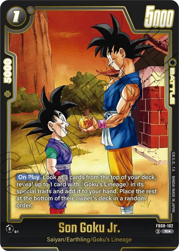 Image for Son Goku Jr. - FB08-102 (Alternate Art) (FB08-102) (Saiyan's Pride) - Dragon Ball Super: Fusion World