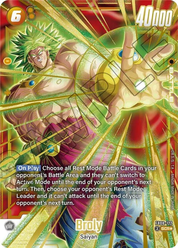 Image for Broly - FB08-122 (Alternate Art) (FB08-122) (Saiyan's Pride) - Dragon Ball Super: Fusion World