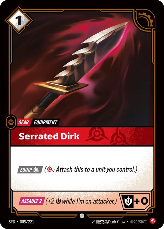 Image for Serrated Dirk (009/221) - Riftbound: League of Legends Trading Card Game