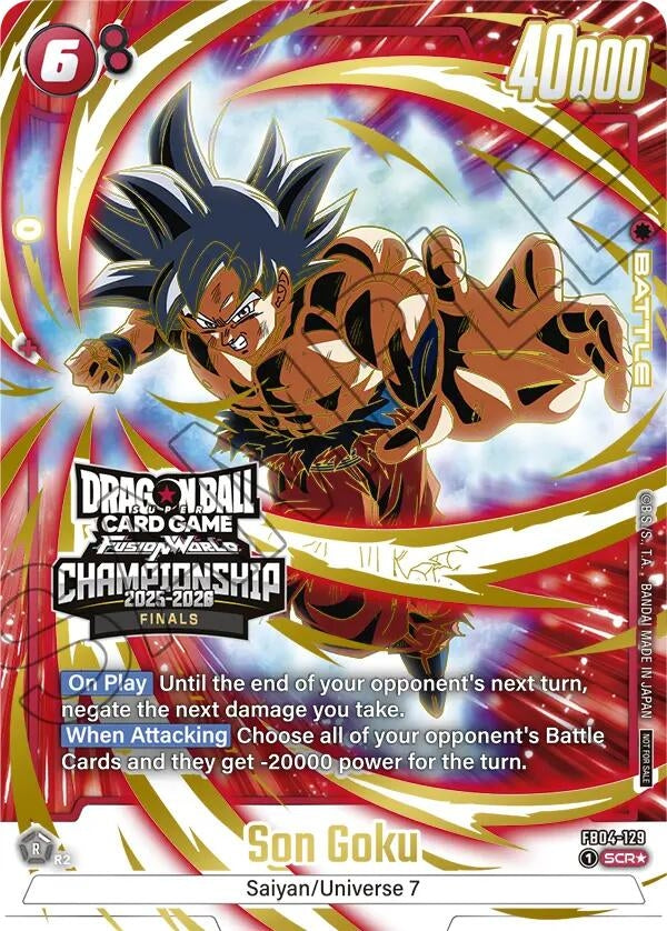 Image for Son Goku - FB04-129 (Championship 2025-2026 Finals) (FB04-129) (Ultra Limit) - Dragon Ball Super: Fusion World