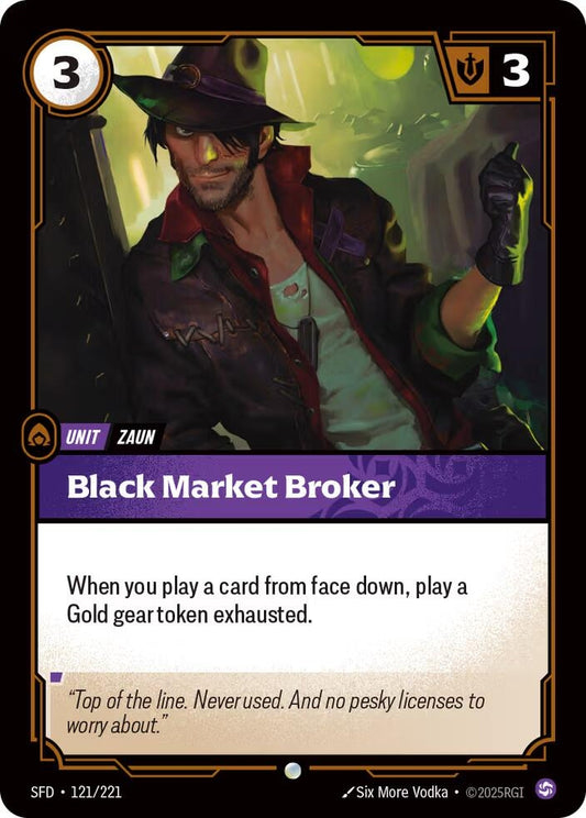 Image for Black Market Broker (121/221) - Riftbound: League of Legends Trading Card Game