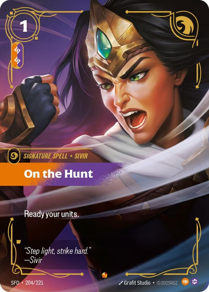 Image for On the Hunt (204/221) - Riftbound: League of Legends Trading Card Game