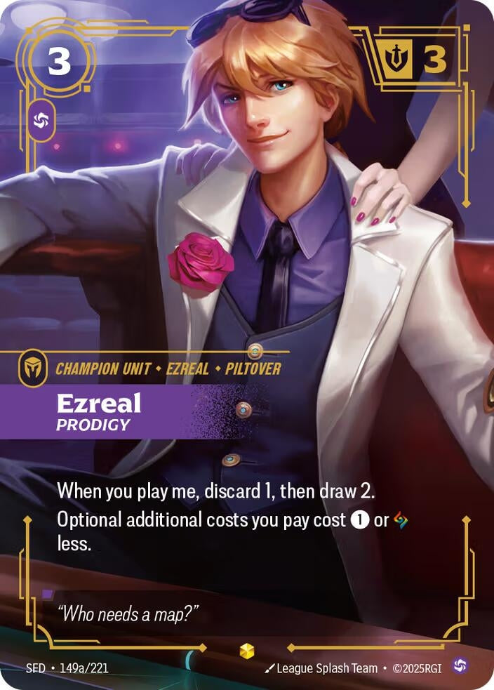 Image for Ezreal - Prodigy (Alternate Art) (149a/221) - Riftbound: League of Legends Trading Card Game