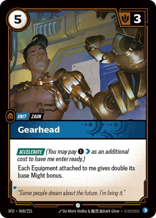Image for Gearhead (068/221) - Riftbound: League of Legends Trading Card Game
