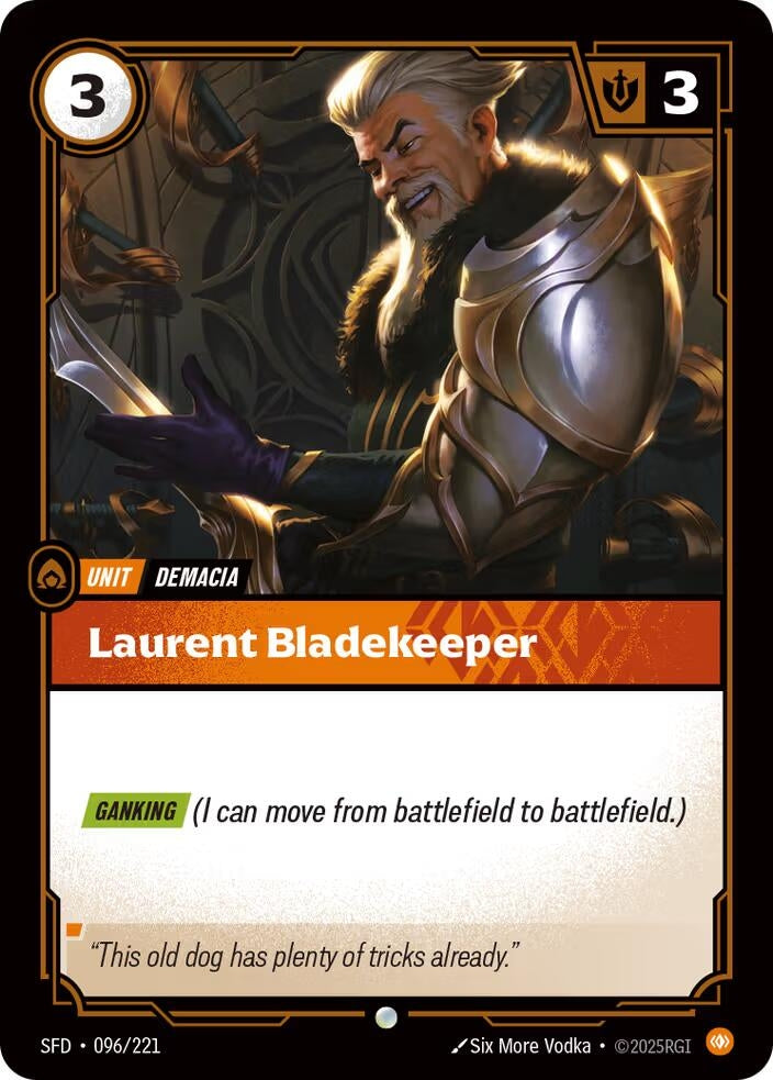 Image for Laurent Bladekeeper (096/221) - Riftbound: League of Legends Trading Card Game