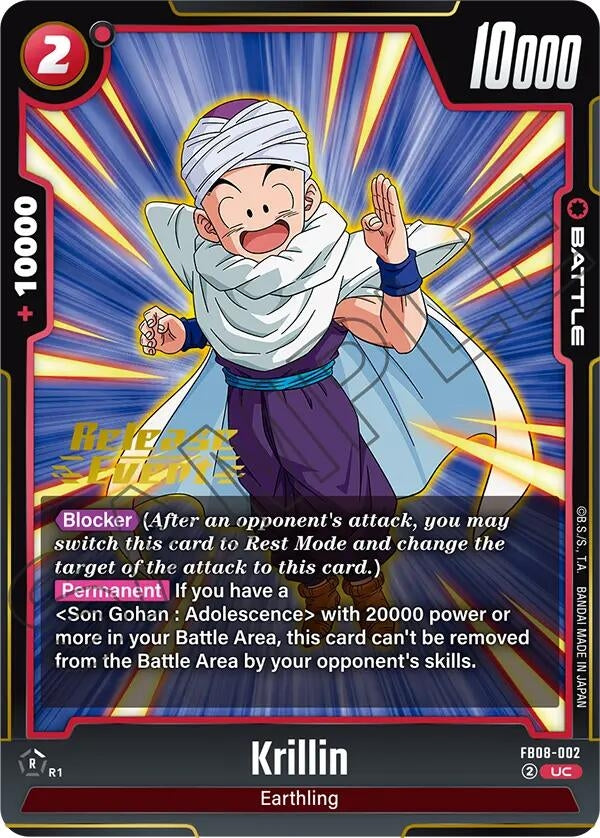 Image for Krillin - FB08-002 (FB08-002) - Dragon Ball Super: Fusion World