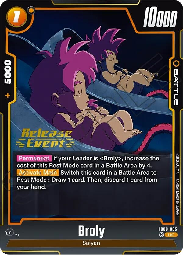 Image for Broly - FB08-085 (FB08-085) - Dragon Ball Super: Fusion World