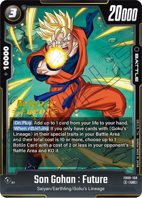Image for Son Gohan : Future - FB08-108 (FB08-108) - Dragon Ball Super: Fusion World