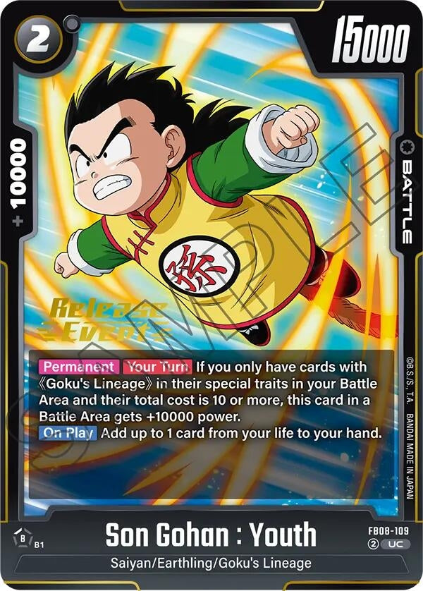 Image for Son Gohan : Youth - FB08-109 (FB08-109) - Dragon Ball Super: Fusion World