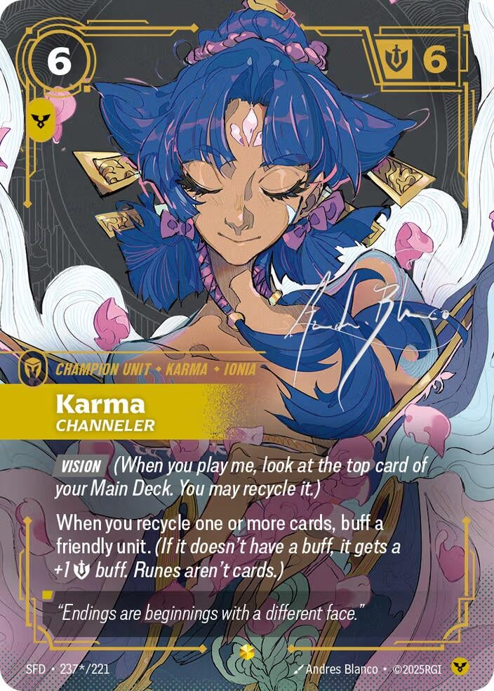 Image for Karma - Channeler (Signature) (237*/221) - Riftbound: League of Legends Trading Card Game