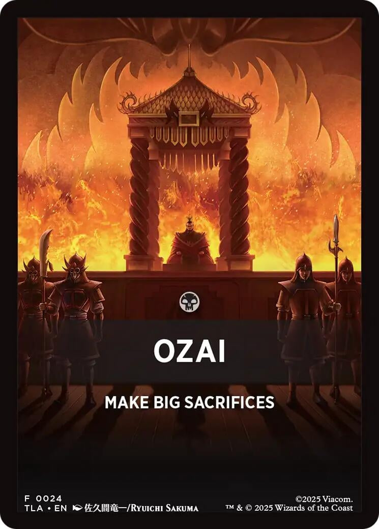 Image for Ozai Theme Card (24) (Avatar: The Last Airbender) - Magic: The Gathering