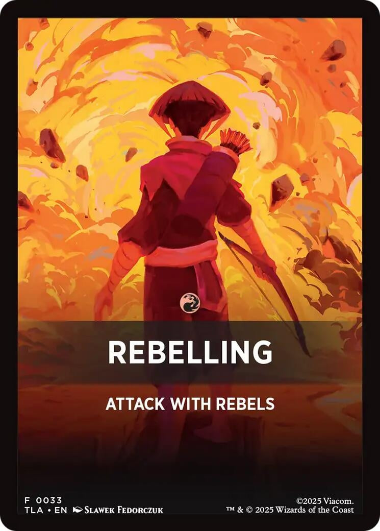 Image for Rebelling Theme Card (33) (Avatar: The Last Airbender) - Magic: The Gathering