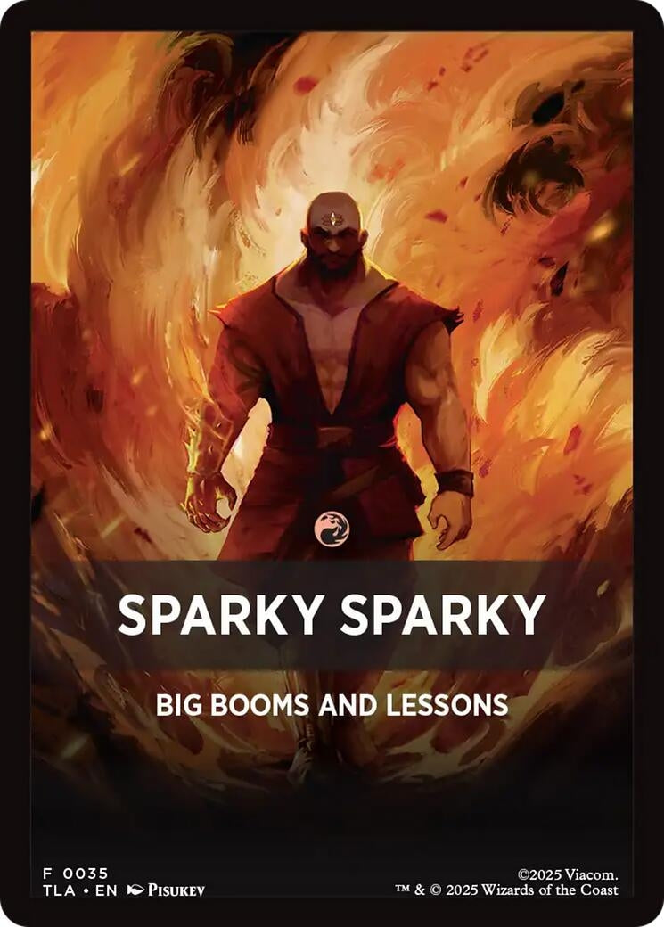 Image for Sparky Sparky Theme Card (35) (Avatar: The Last Airbender) - Magic: The Gathering