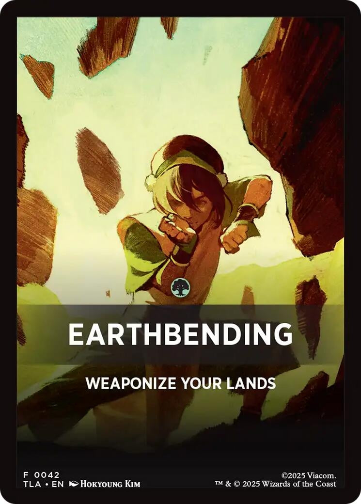 Image for Earthbending Theme Card (0042) (42) (Avatar: The Last Airbender) - Magic: The Gathering