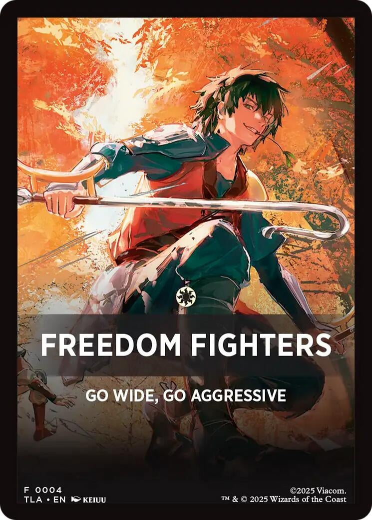 Image for Freedom Fighters Theme Card (4) (Avatar: The Last Airbender) - Magic: The Gathering