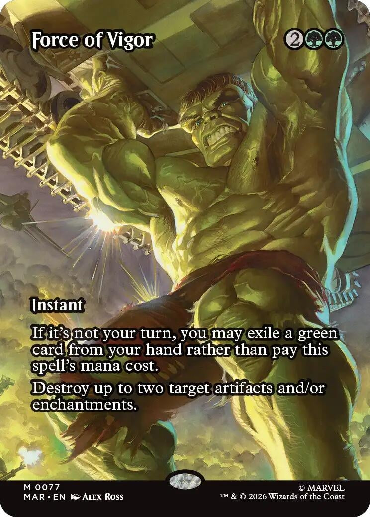 Image for Force of Vigor (Borderless) (77) - Magic: The Gathering