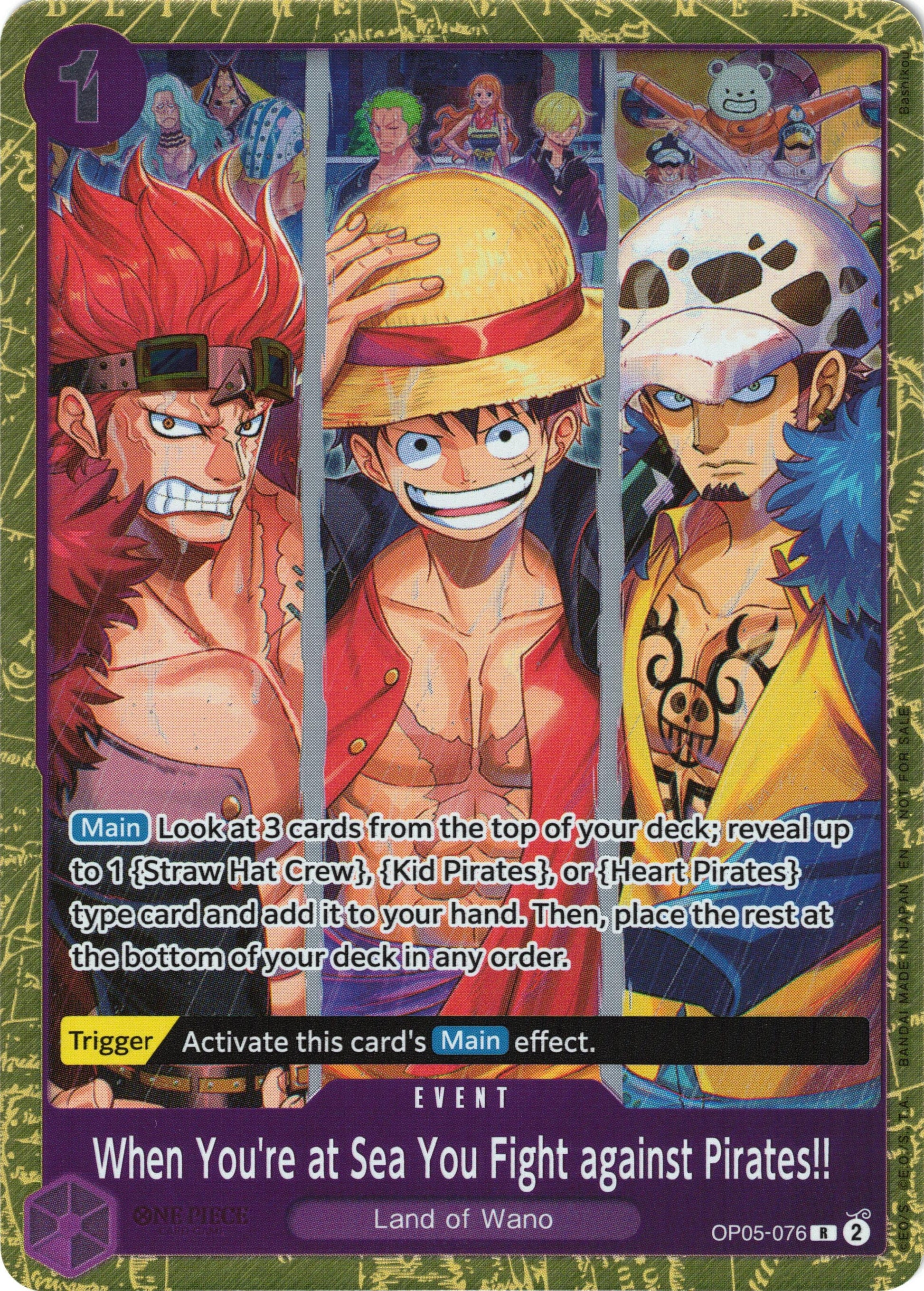Image for When You're at Sea You Fight against Pirates!! (2025 Pirates League Finals Textured Foil) (OP05-076) - One Piece Card Game