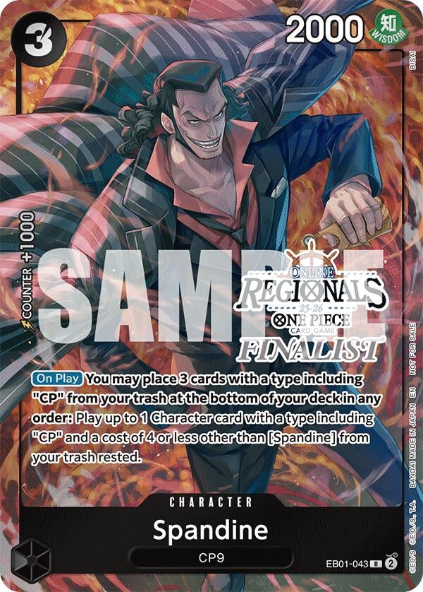 Image for Spandine (Online Regional Finalist Card Set 2025 Vol.1) (EB01-043) - One Piece Card Game