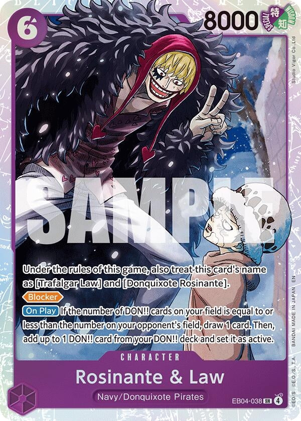 Image for Rosinante & Law (EB04-038) - One Piece Card Game